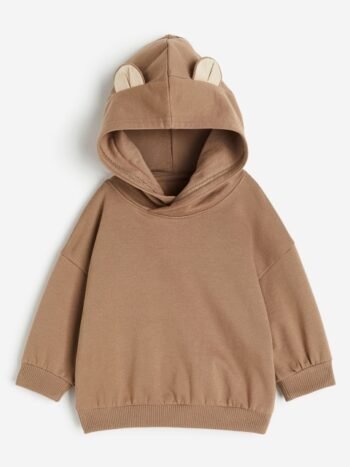 H&M Infant Boys Bunny-Ear Pure Cotton Hoodie