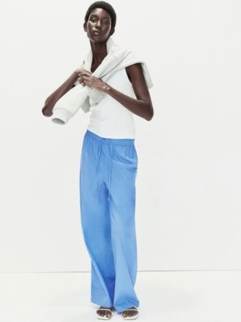 H&M Linen-blend trousers