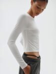 H&M Long-Sleeved Microfibre Top