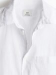 H&M Loose Fit Short-Sleeved Linen-Blend Shirt