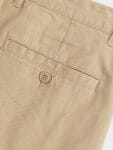 H&M Men Beige Solid Slim Fit Cotton Chinos