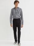 H&M Men Black Solid Regular Fit Suit trousers