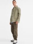 H&M Men Green Regular Fit Ripstop Cargo Trousers