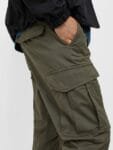 H&M Men Green Solid Cargo Joggers