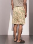 H&M Men Linen Blend Tropical Print Shorts