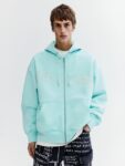 H&M Men Oversized Fit Cotton Zip-Through Hoodie Sweatshirts