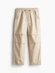 H&M Men Pure Cotton Loose Fit Parachute Trousers