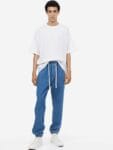 H&M Men Pure Cotton Relaxed Denim Joggers