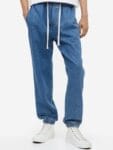 H&M Men Pure Cotton Relaxed Denim Joggers