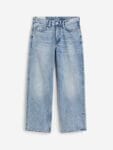 H&M Men Pure Cotton Straight Relaxed High Jeans