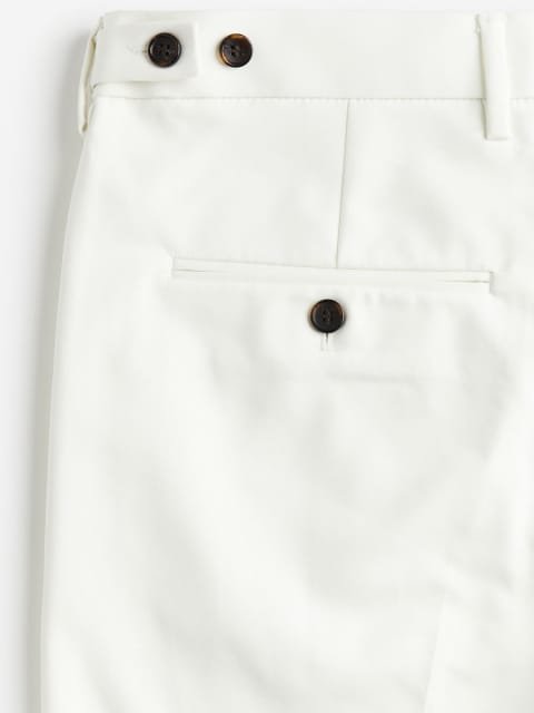 H&M Men Regular Fit Crease-Leg Trousers