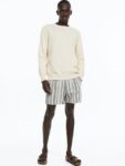 H&M Men Regular Fit Linen-Blend Shorts