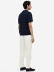 H&M Men Regular Fit Linen-Blend Trousers