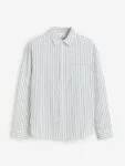 H&M Men Relaxed-Fit Linen-Blend Shirt