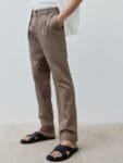 H&M Men Solid Regular Fit Mid-Rise Regular Trousers