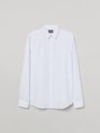 H&M Men White Slim Fit Easy-Iron Shirt