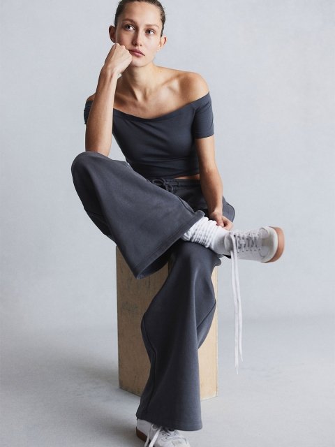 H&M Off-The-Shoulder Jersey Top