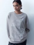 H&M Oversized Printed Sweatshirt