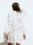 H&M Pure Cotton Broderie Anglaise Tunic Dress