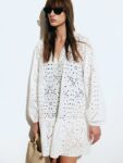 H&M Pure Cotton Broderie Anglaise Tunic Dress