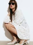 H&M Pure Cotton Broderie Anglaise Tunic Dress