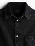 H&M Pure Cotton Loose Fit Denim Shirt