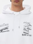 H&M Pure Cotton Oversized Printed Hoodie