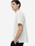 H&M Pure Cotton Regular Fit Textured-Weave Shirt