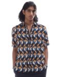 H&M Relaxed Fit Half Sleeve Printed Shirt