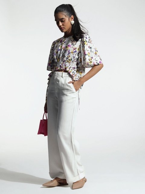 H&M Ruched Waisted Top