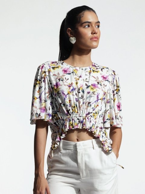 H&M Ruched Waisted Top