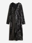 H&M Sequined Wrap Dress