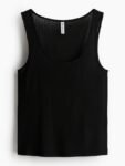 H&M Sheer Ribbed Vest Top