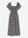H&M Smocked-Waist Midi Dress