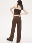 H&M Striped Wide Tailored Trousers