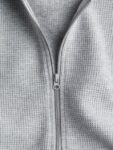 H&M Waffled Zip-Through Hoodie