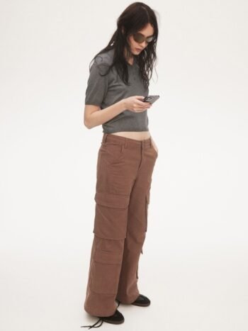 H&M Wide Cargo Trousers