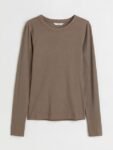 H&M Woman Ribbed modal-blend top