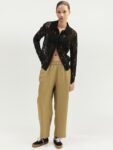 H&M Women Ankle-Length Linen Trousers