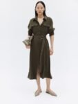 H&M Women Belted Shirt Dress