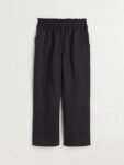 H&M Women Black Ankle-length Linen Trousers