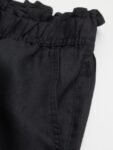 H&M Women Black Ankle-length Linen Trousers