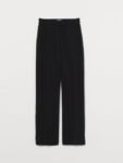 H&M Women Black Wide Trousers