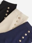H&M Women Button-Front Trousers