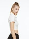 H&M Women Collared Cropped Top