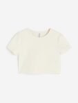 H&M Women Cropped Jersey Top