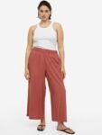 H&M Women Cropped Pull-On Trousers