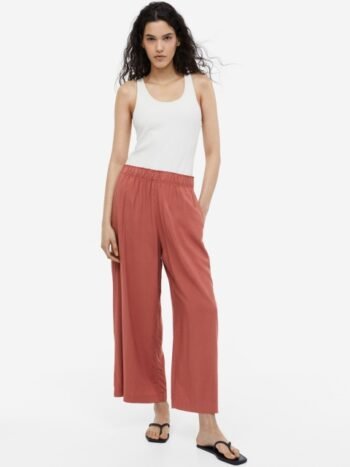 H&M Women Cropped Pull-On Trousers
