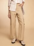H&M Women Linen Blend Cargo Trousers
