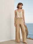 H&M Women Linen Blend Cargo Trousers